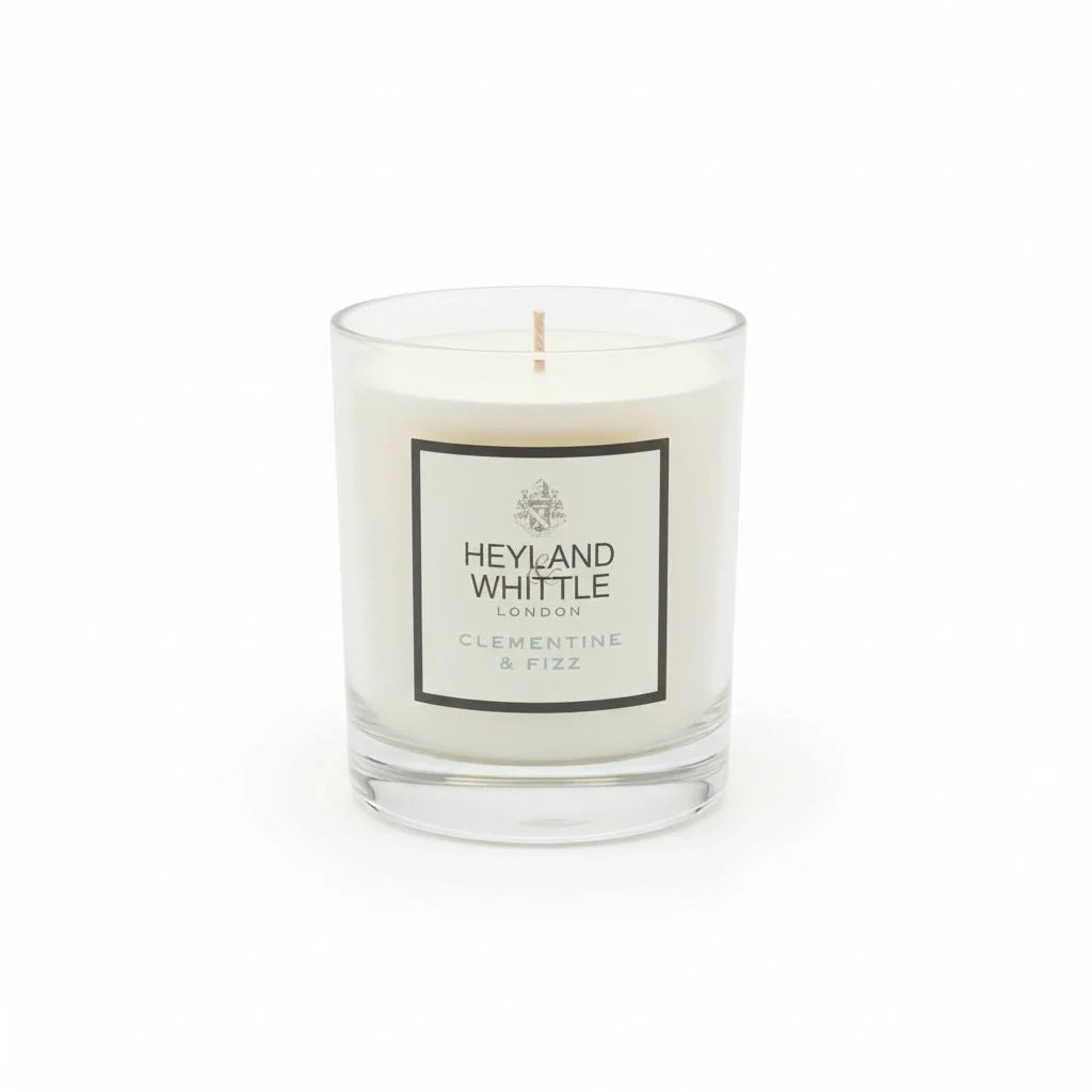 Heyland & Whittle Soy Wax Clementine & Fizz Candle 230g - Image 2
