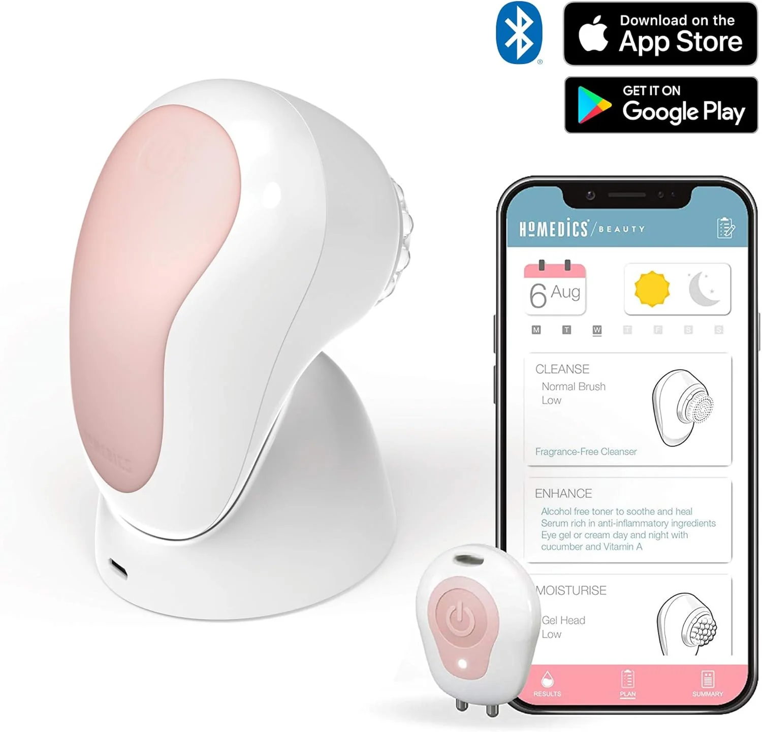 HoMedics Beauty Multi Sonic Facial Cleansing Brush + Analyser - Image 2