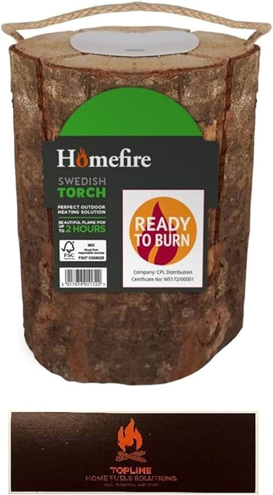 Homefire Swedish Garden Instant Firelogs - 2 hours burning time