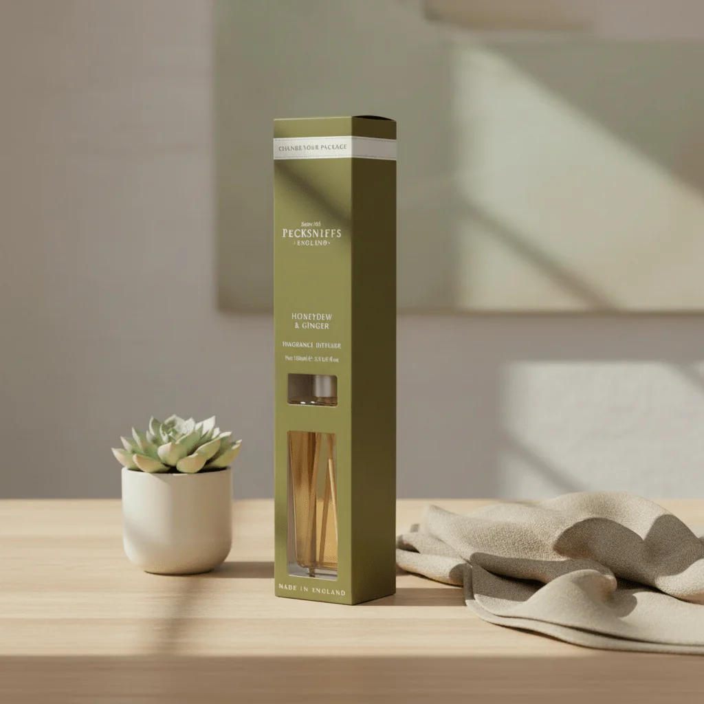 PECKSNIFF'S Honeydew & Ginger Fragrance Reed Diffuser 100ml - Image 2