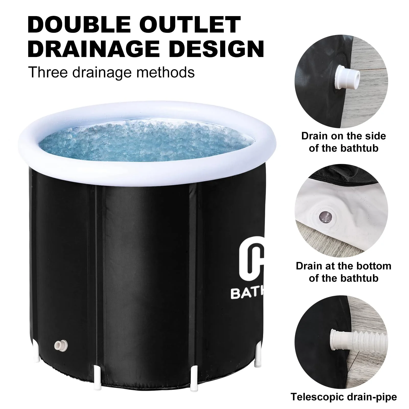 HotMax Portable Ice Bath Cold Water Therapy - Large - Image 4