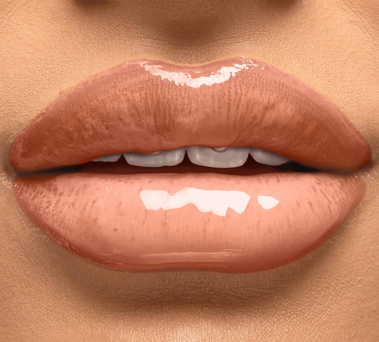 I Am Eyeconic In The Flesh Lip Gloss - Soft Peachy Nude (3ml) - Image 2