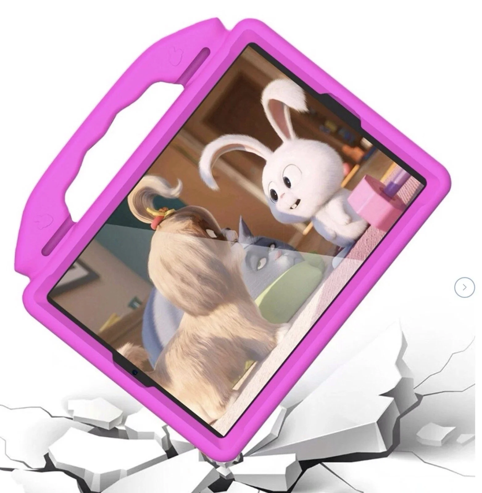 icandy Kids ipad 10.2 inch Case - Bright Pink - Image 3