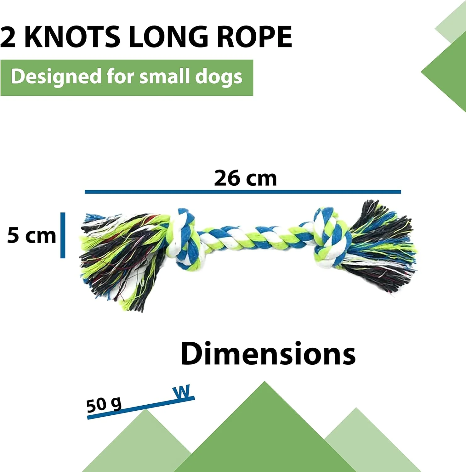 Indestructible Dog Rope Toys (2 Pack) - Small to Medium Dog - Image 4