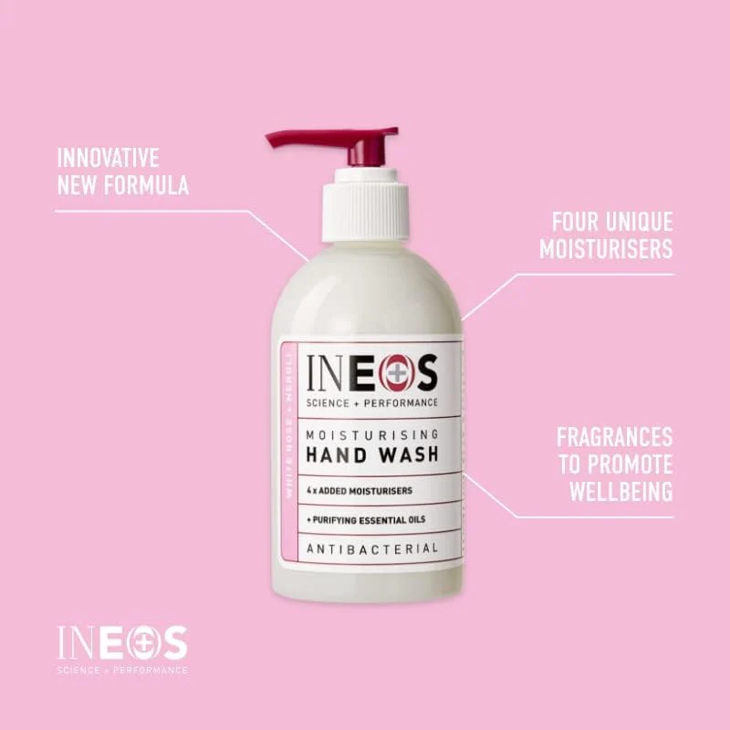 INEOS Moisturising Hand Soap Refills with Rose + Neroli - 500ml X6 Packs - Image 4