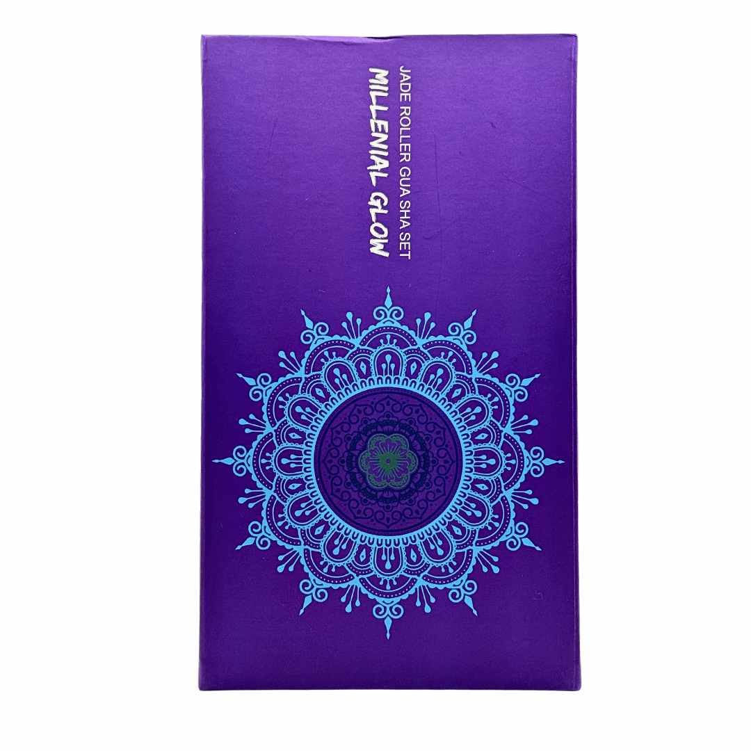 Jade Roller Gua Sha Set - 100% Jade - Image 2