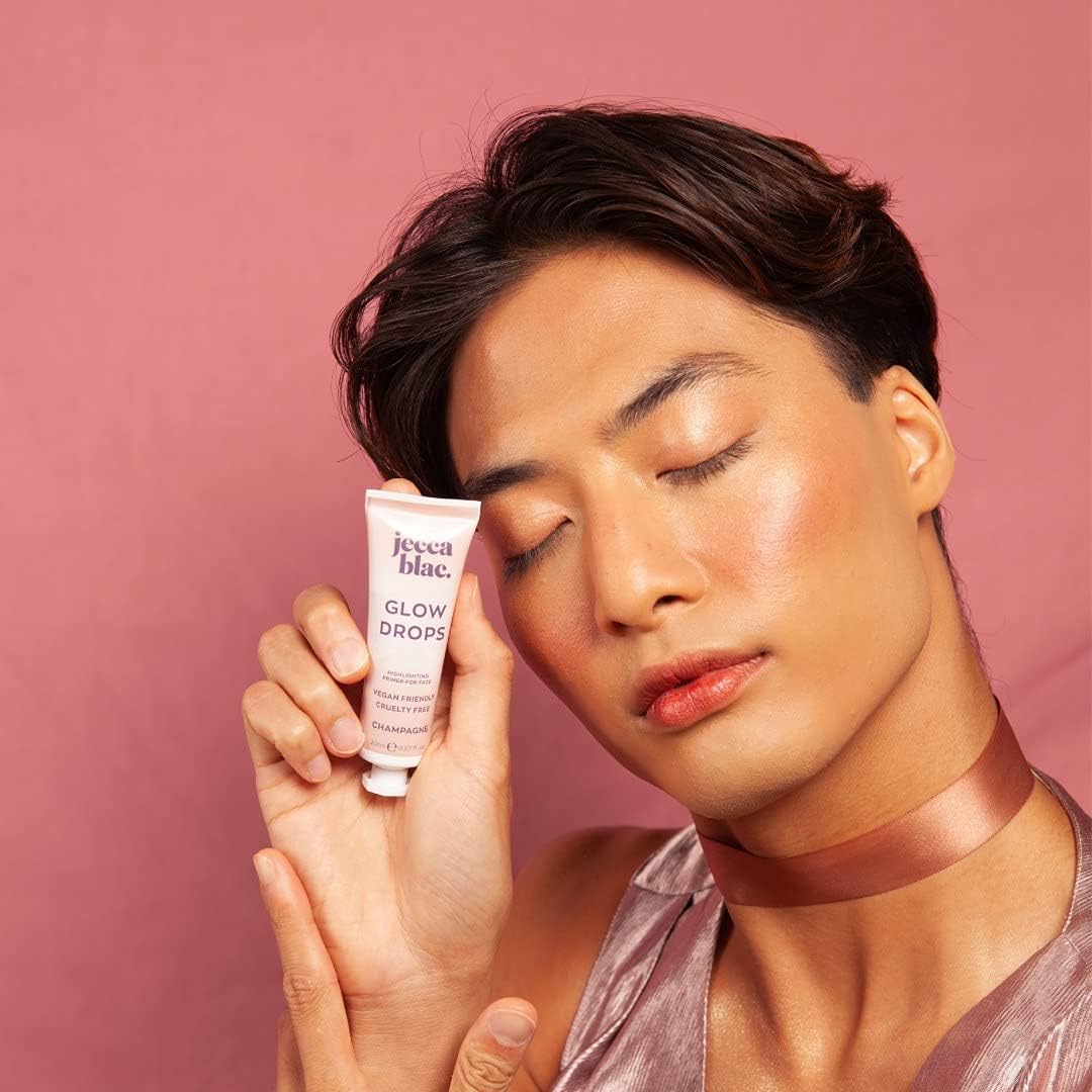Jecca Blac Vegan Friendly Glow Drops Highlighting Primer - 20ml - Image 6