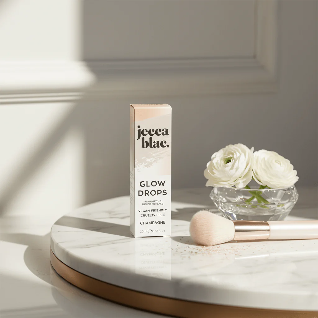 Jecca Blac Vegan Friendly Glow Drops Highlighting Primer - 20ml - Image 7