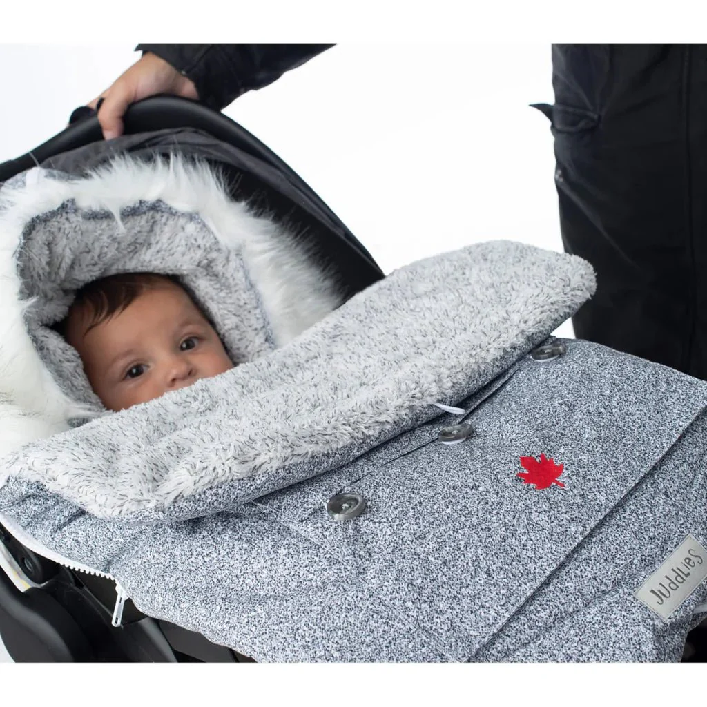 Juddlies Infant Push Chair & Car Seat Bag - Salt & Pepper Grey 0-12 Months - Image 5