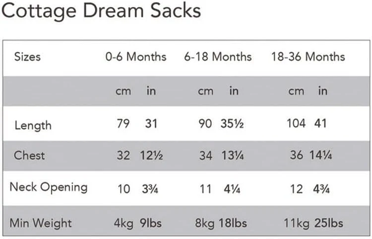 Juddlies Organic Cottage Dreamsack - Lake Blue (0-6M) - Image 5