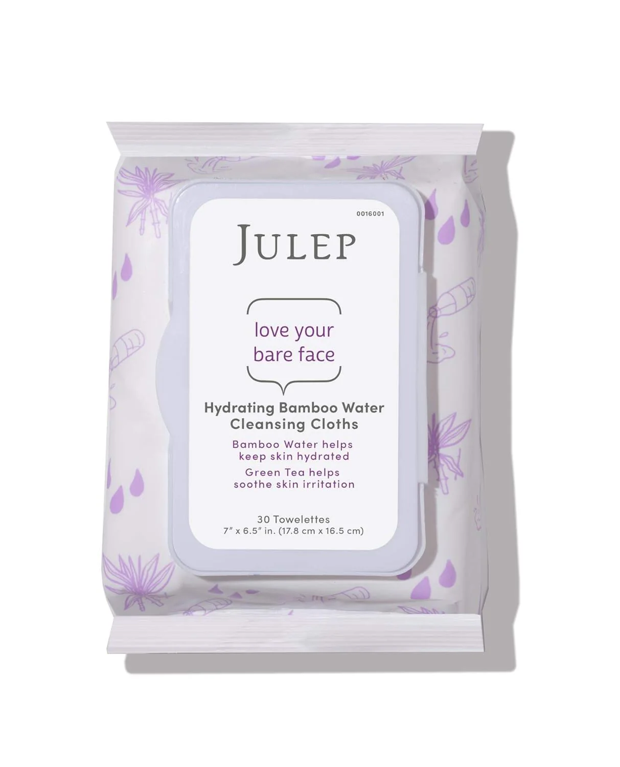Julep Love Your Bare Face Hydrating Bamboo Water Cleansing Cloths - 30 Pack