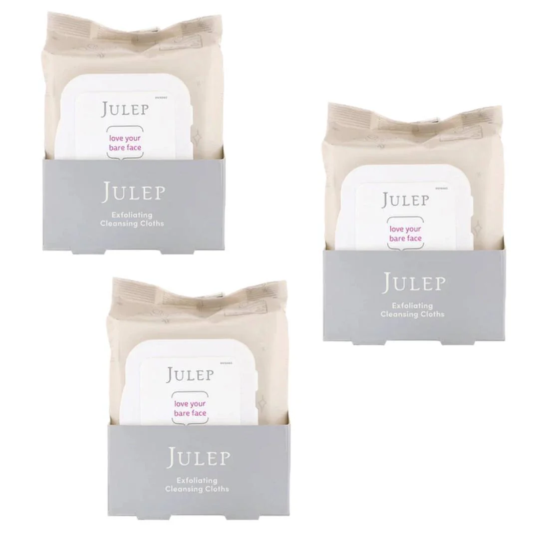 Julep Makeup Remover Face Exfoliating Wipes - 3 X 30 Pack