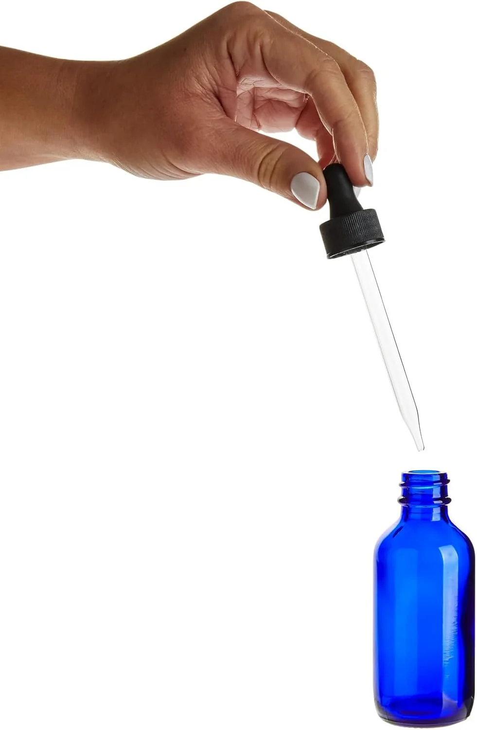 Juvale Mini Blue Glass Dropper Bottles - 120ml 4 fl oz 24-Pack - Image 7