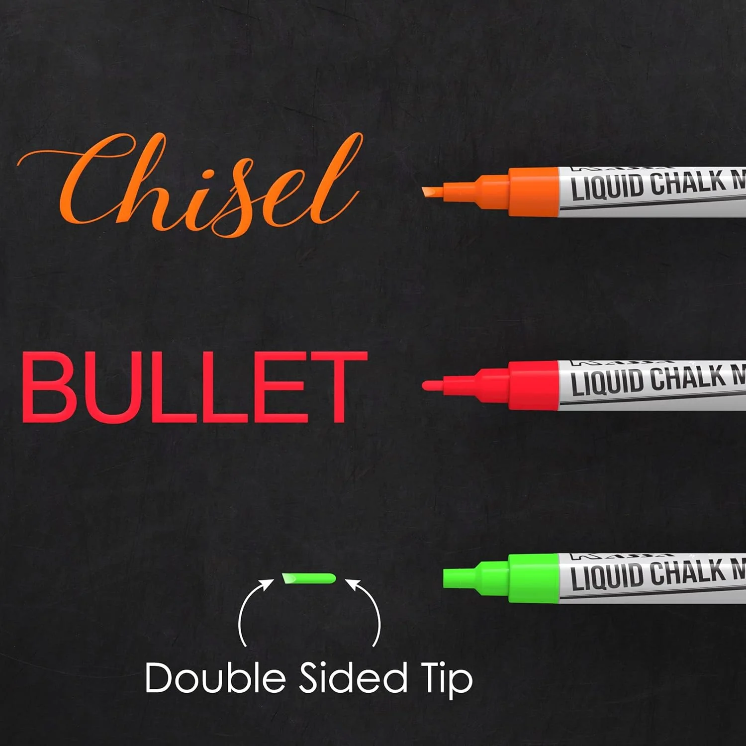 Kassa Liquid Chalk Markers Fine Tip (10 Pack 3mm) - Image 6