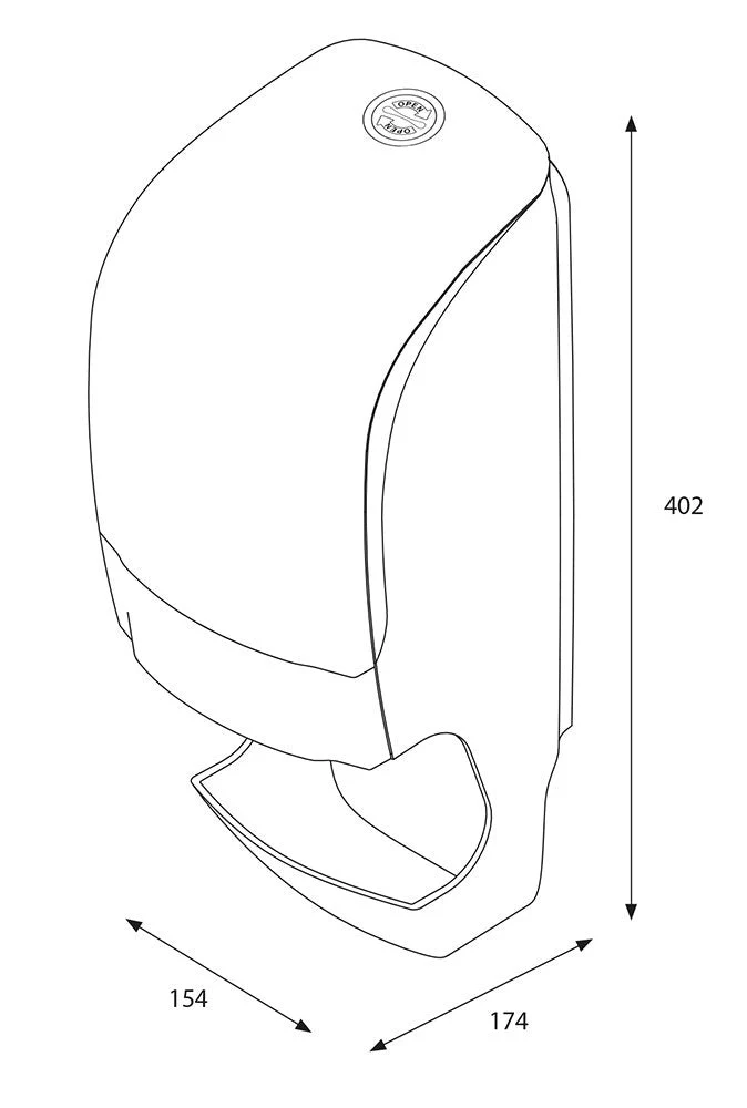 Katrin AH078-W Inclusive System Toilet Dispenser - Image 3