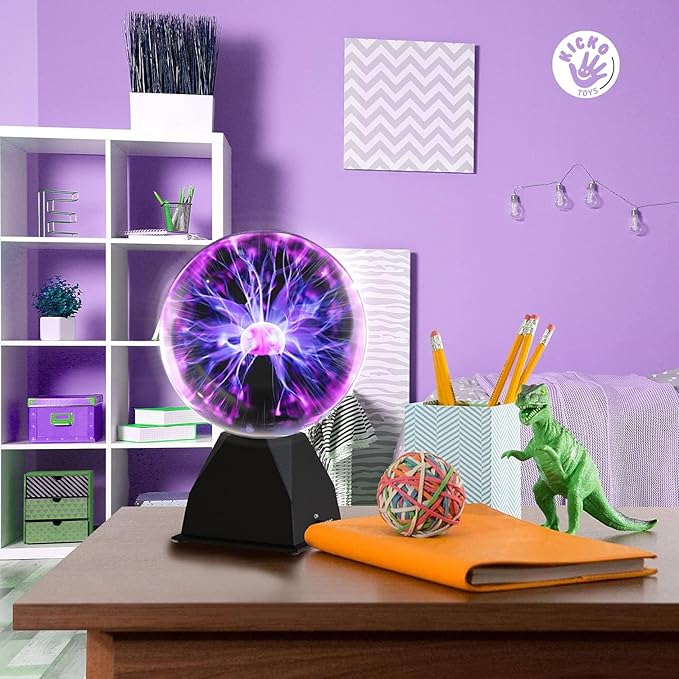 Kicko Purple Plasma Ball - Touch & Sound Sensitive Lightning Lamp - Image 3