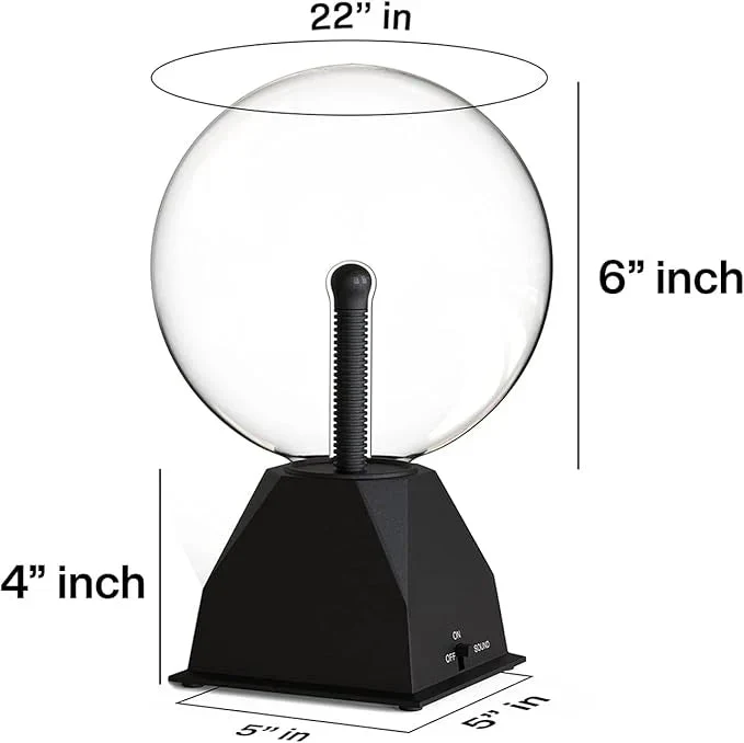 Kicko Purple Plasma Ball - Touch & Sound Sensitive Lightning Lamp - Image 5