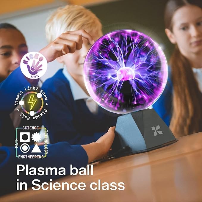 Kicko Purple Plasma Ball - Touch & Sound Sensitive Lightning Lamp - Image 7