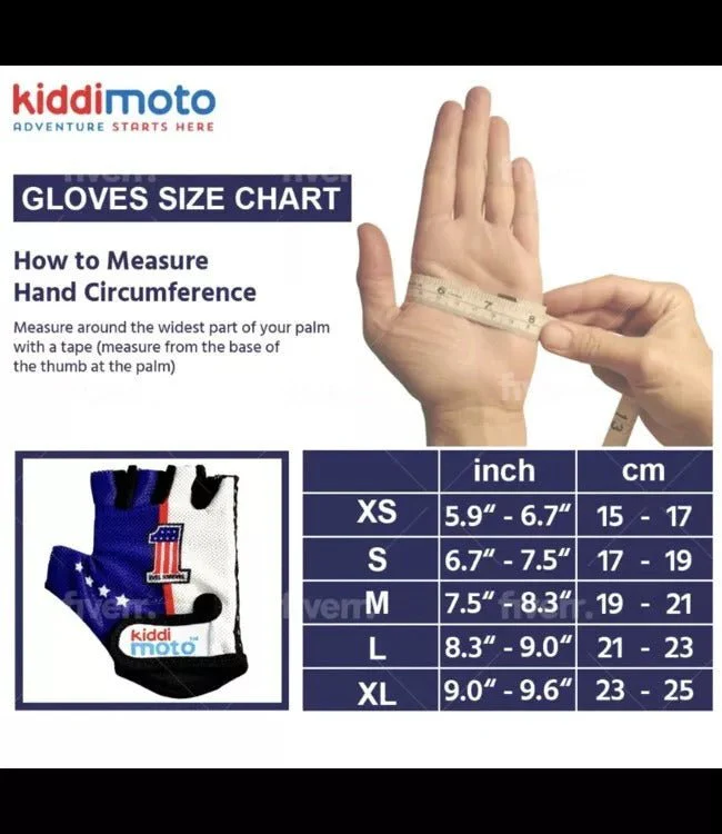Kiddimoto Evel Knievel Cycling Gloves - Image 3
