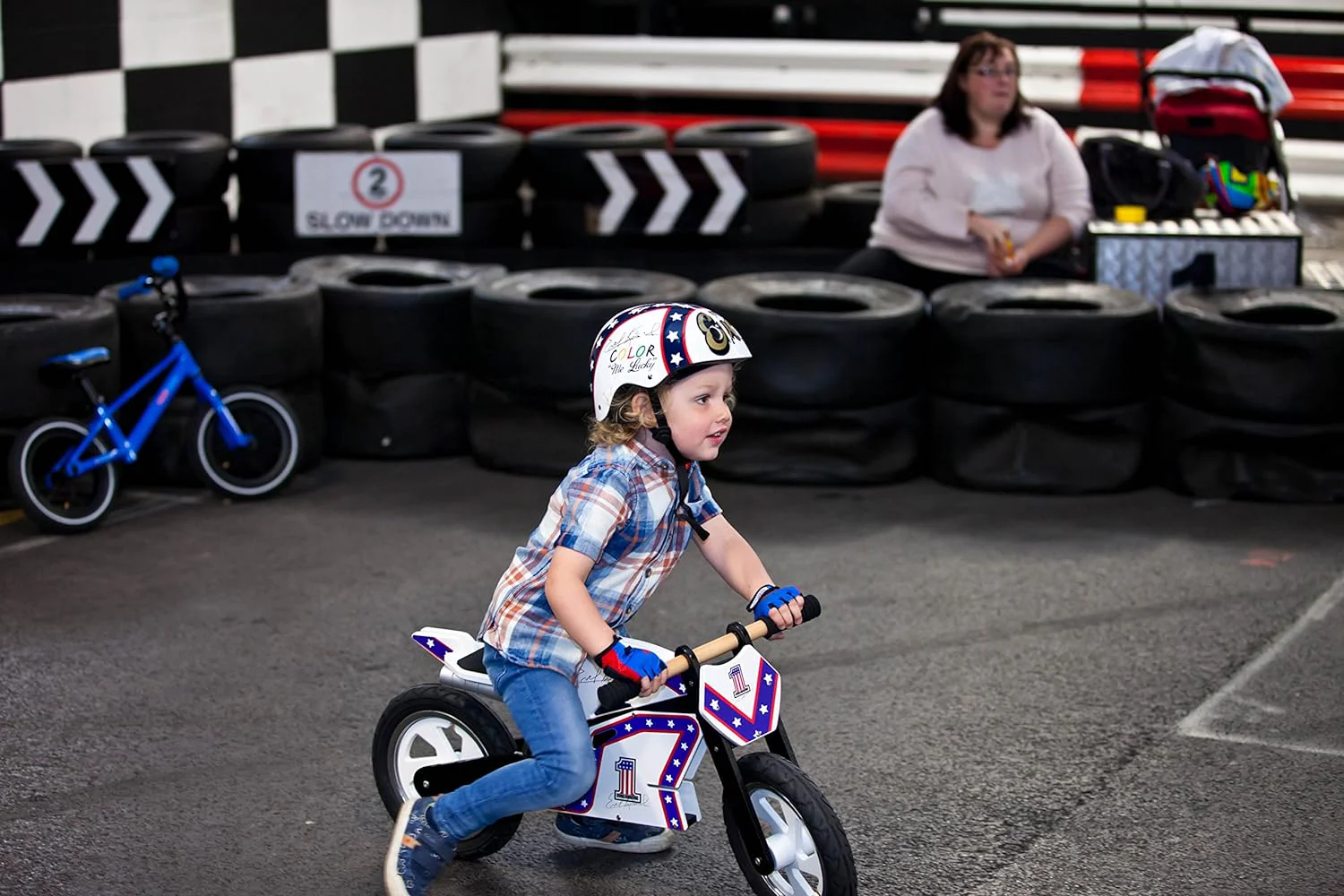 Kiddimoto Evel Knievel Wooden Balance Bike | Toddlers & Pre-School - Image 4