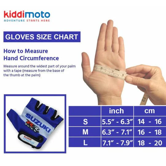 Kiddimoto Suzuki Kids Cycling Gloves - Image 2