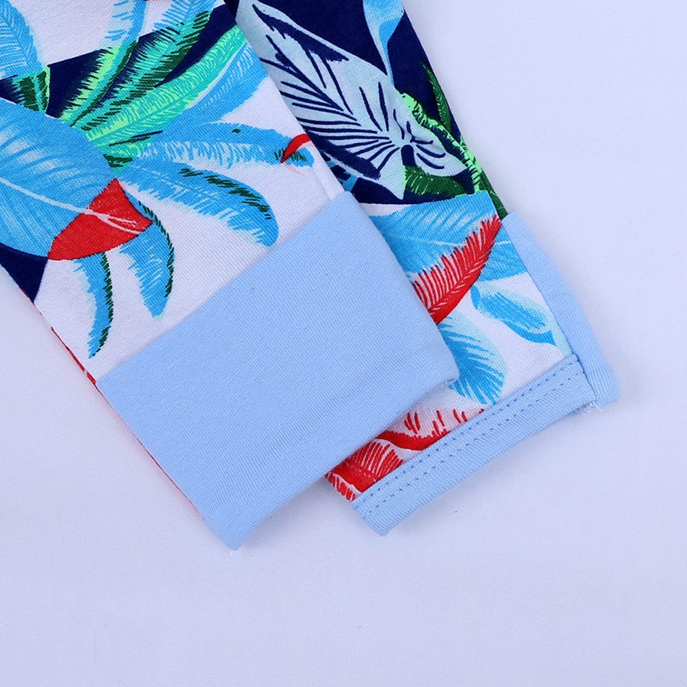 Kids Tales Abstract Fronds Baby Zip Sleepsuit (Various Sizes) - Image 4