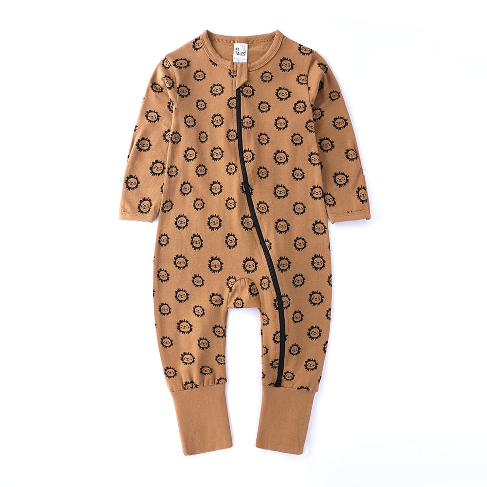 Kids Tales Brave Lion Zip Baby Sleepsuit (Various Sizes)