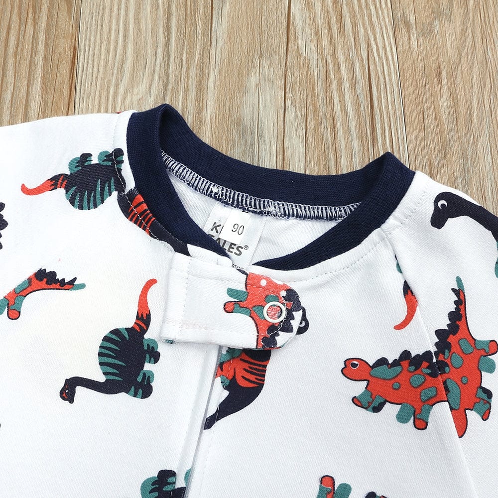 Kids Tales Dino Determined Zip Baby Sleepsuit (Various Sizes) - Image 3