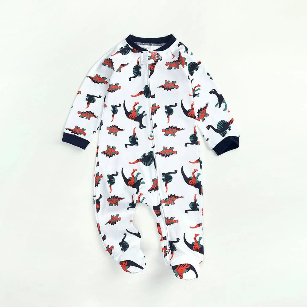 Kids Tales Dino Determined Zip Baby Sleepsuit (Various Sizes) - Image 5