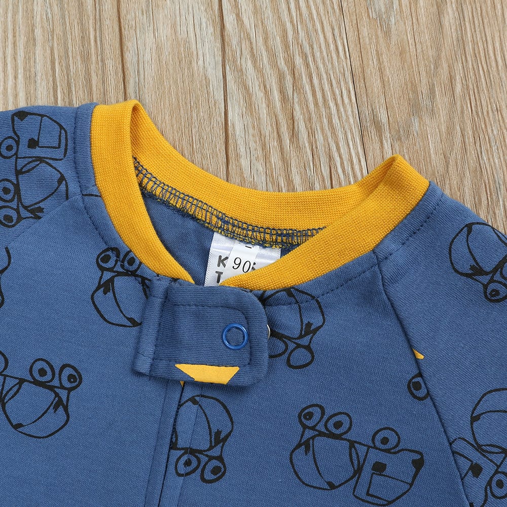 Kids Tales No Diggidy Zip Baby Sleepsuit (Various Sizes) - Image 3