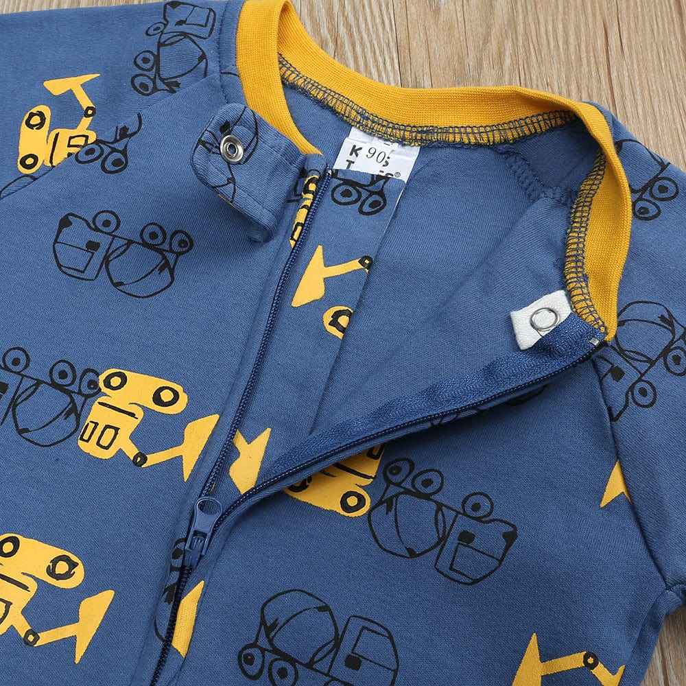 Kids Tales No Diggidy Zip Baby Sleepsuit (Various Sizes) - Image 4