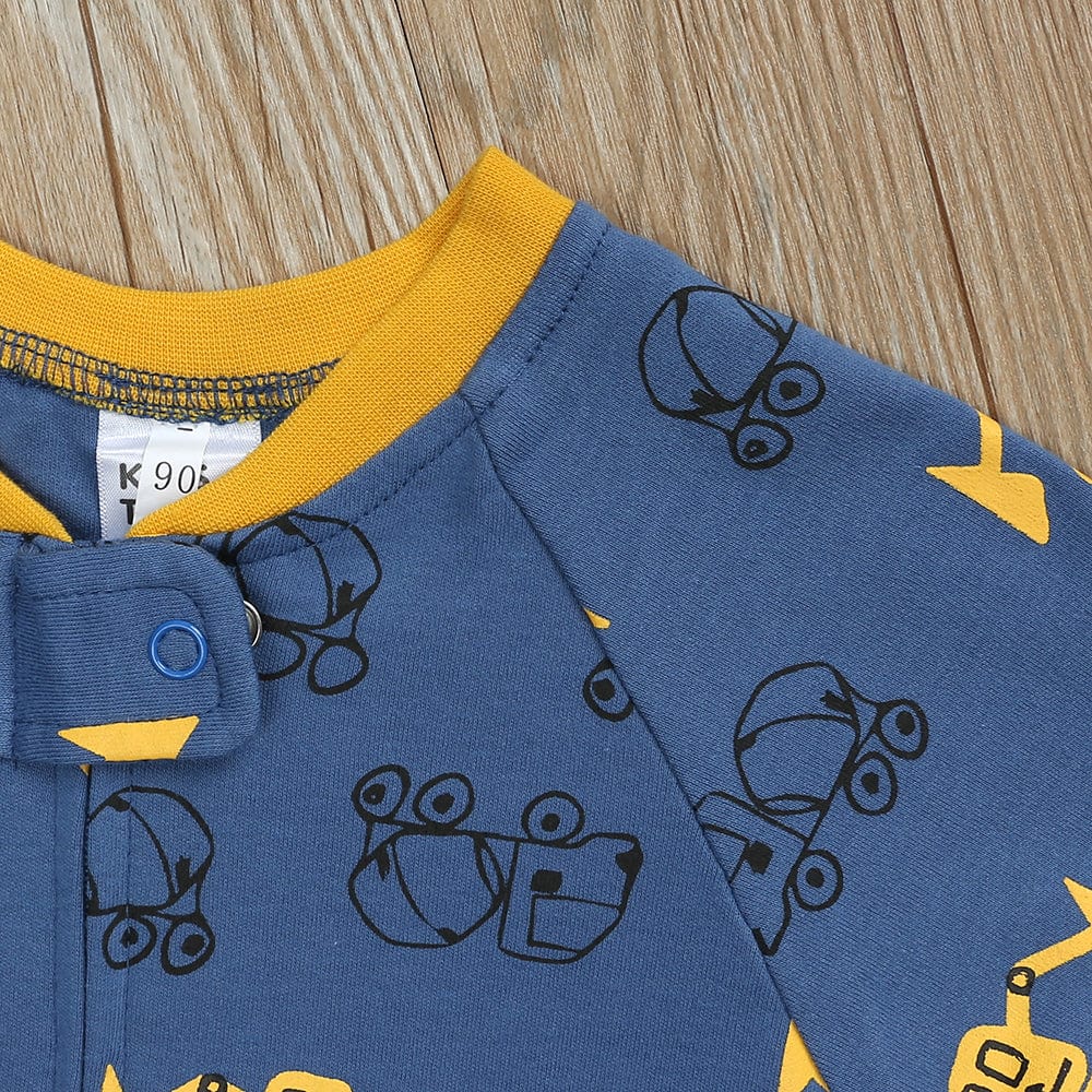 Kids Tales No Diggidy Zip Baby Sleepsuit (Various Sizes) - Image 5