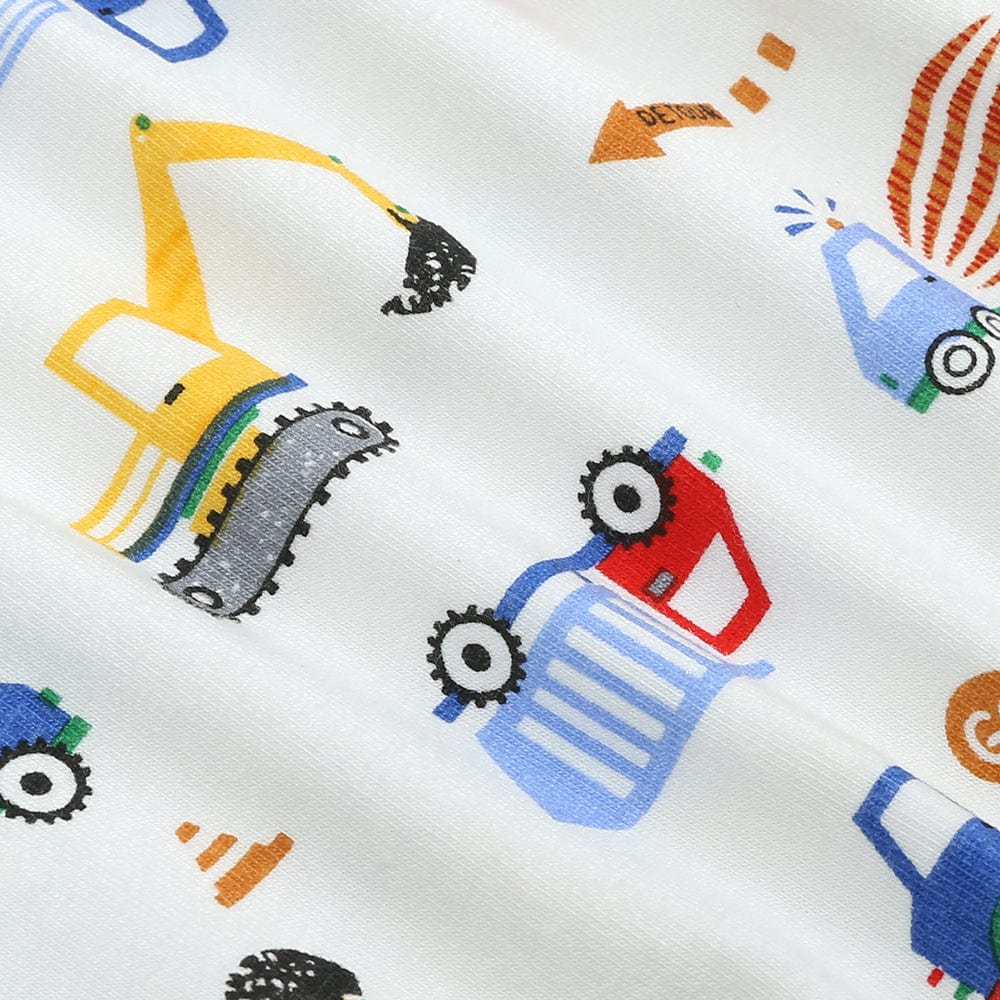 Kids Tales Wheeler Dealer Zip Baby Sleepsuit (Various Sizes) - Image 5