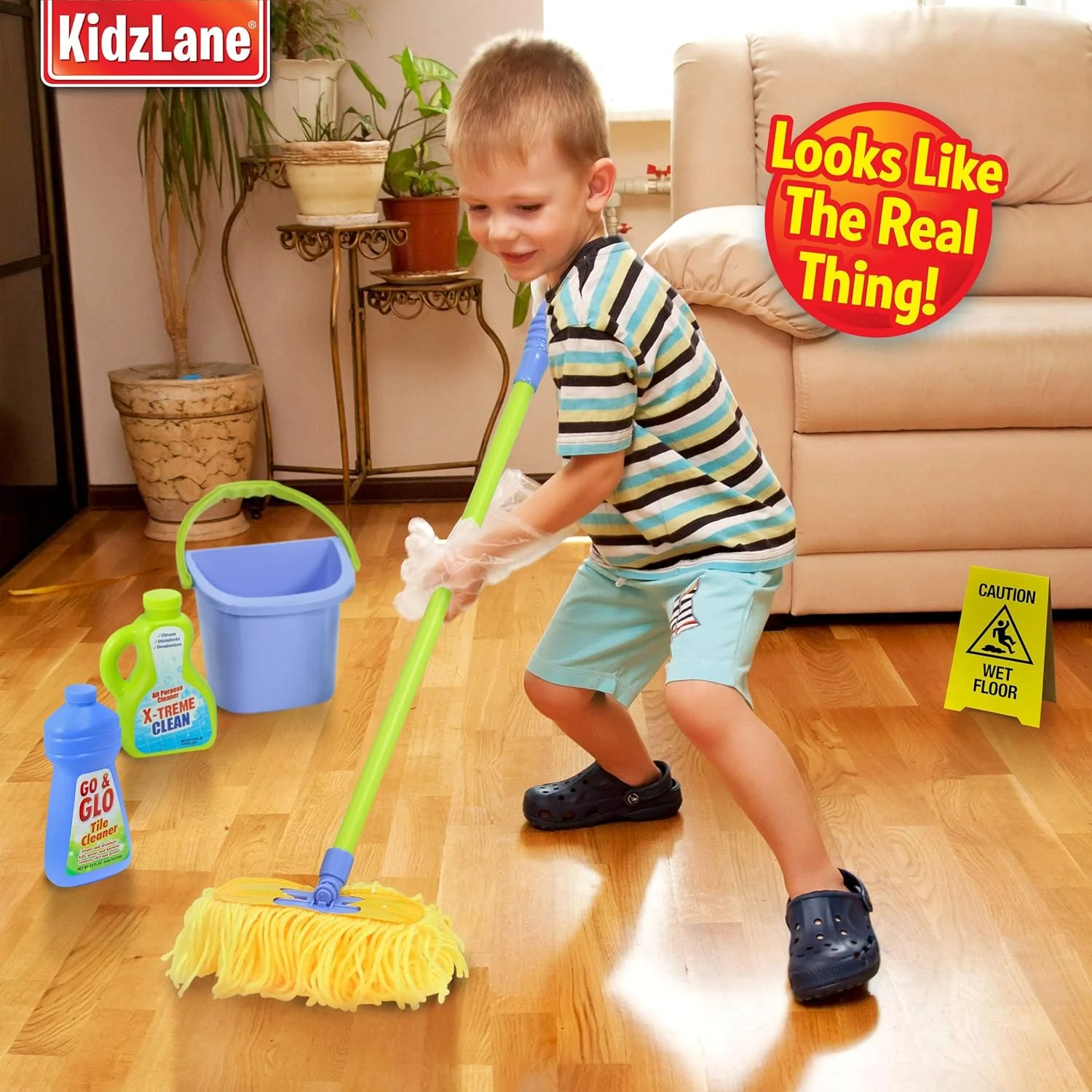 kidzlane Kids Deluxe Cleaning Playset - 3YRS+ - Image 2