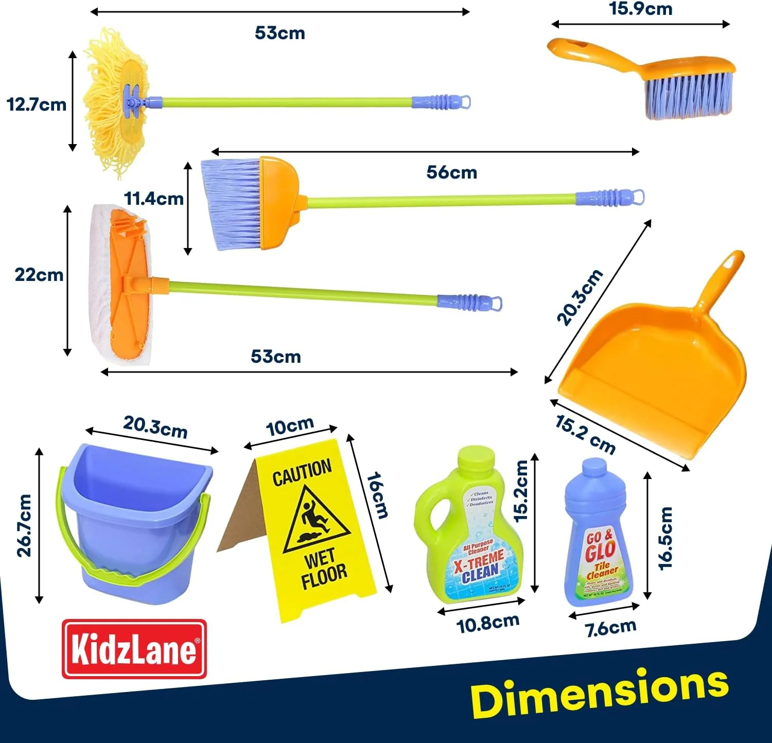 kidzlane Kids Deluxe Cleaning Playset - 3YRS+ - Image 3