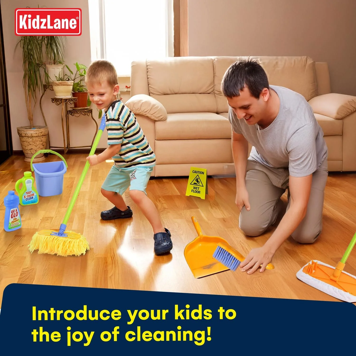 kidzlane Kids Deluxe Cleaning Playset - 3YRS+ - Image 6