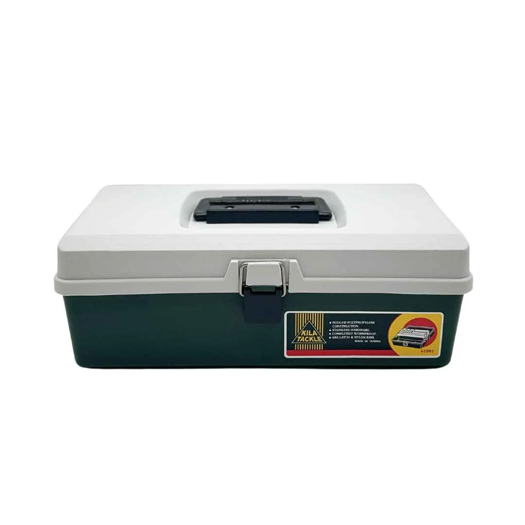 KILA TACKLE Fishing Tackle Box - Dark Green (32cm)