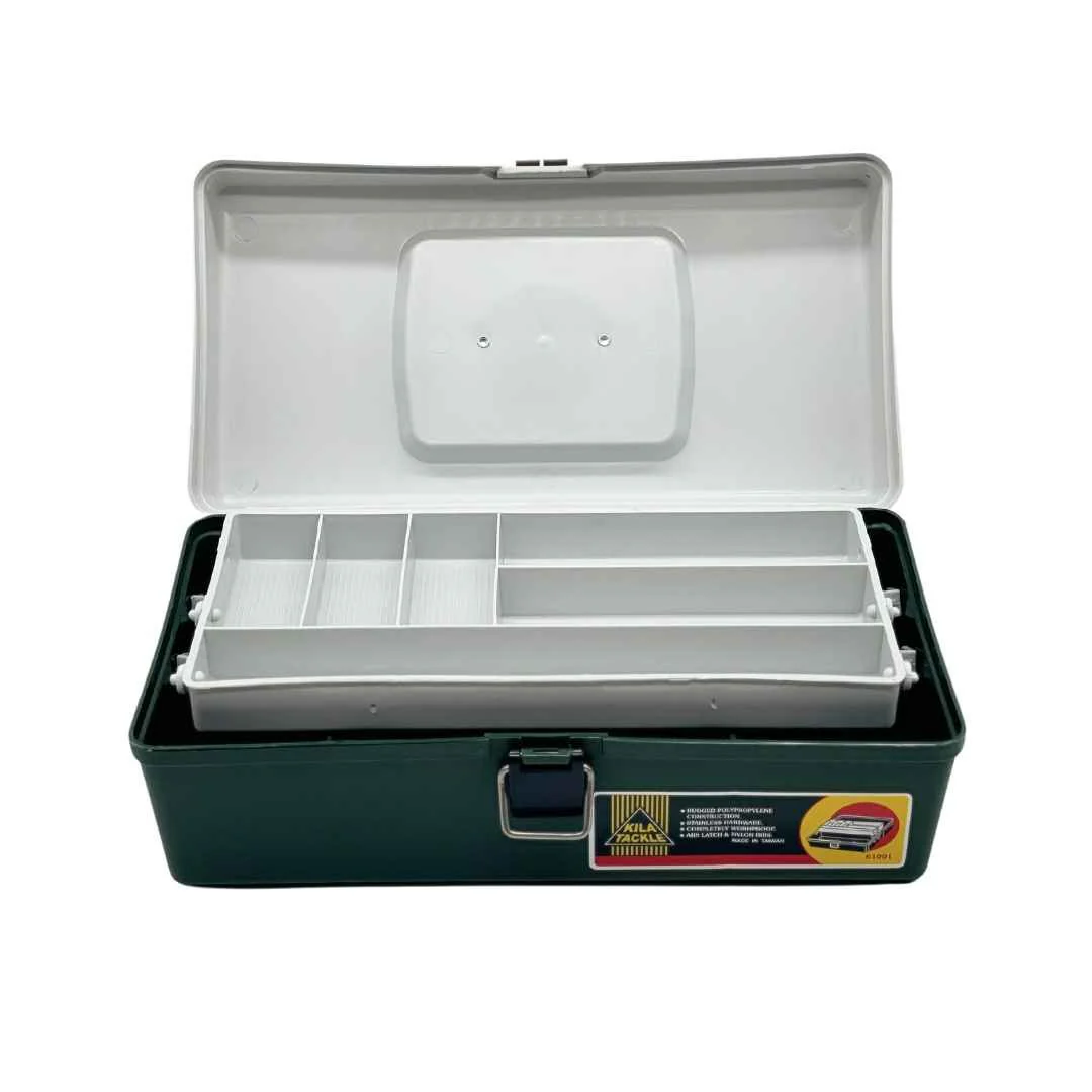 KILA TACKLE Fishing Tackle Box - Dark Green (32cm) - Image 3