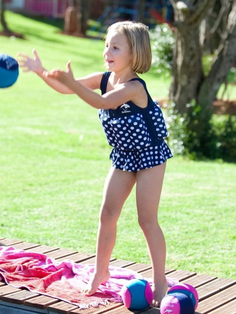 Konfidence Kids Floatsuit Navy Polka Dot 12-24M - Image 2
