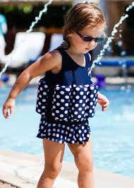 Konfidence Kids Floatsuit Navy Polka Dot 12-24M - Image 4