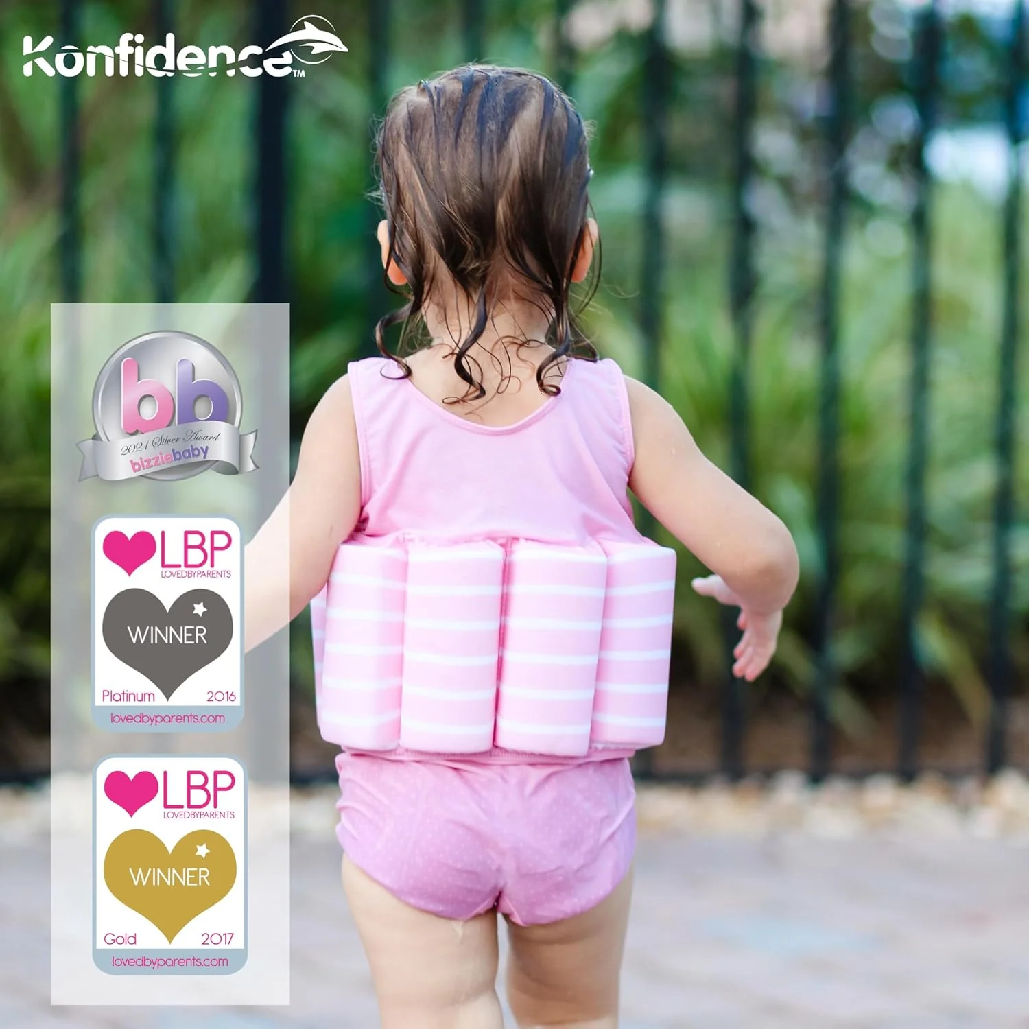 Konfidence Kids Girls Floatsuit Buoyancy Swimsuit Pink Sea Friends - 1-3 YRS - Image 7