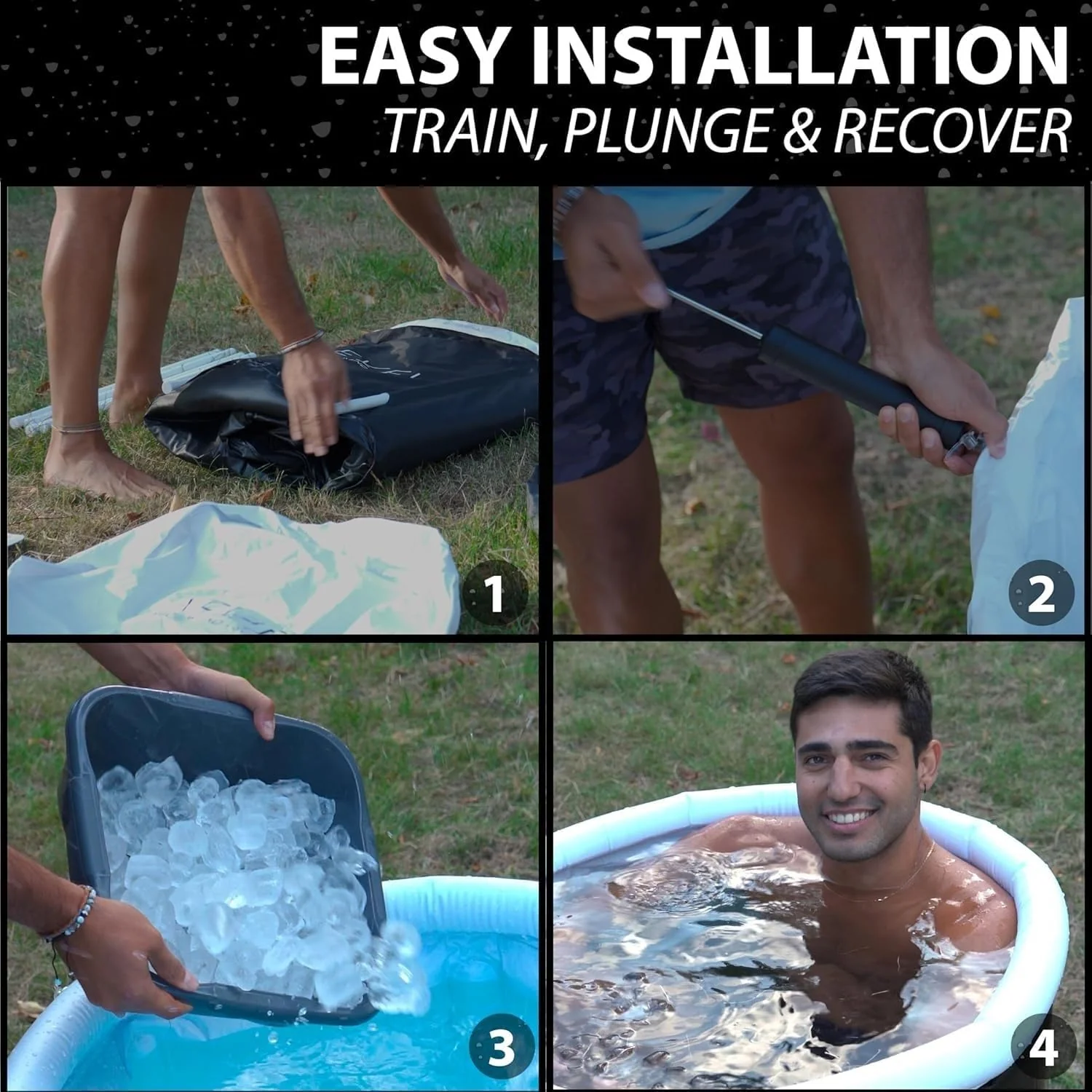Level Body Mind Soul - Portable Ice Bath (75x75cm) - Image 3