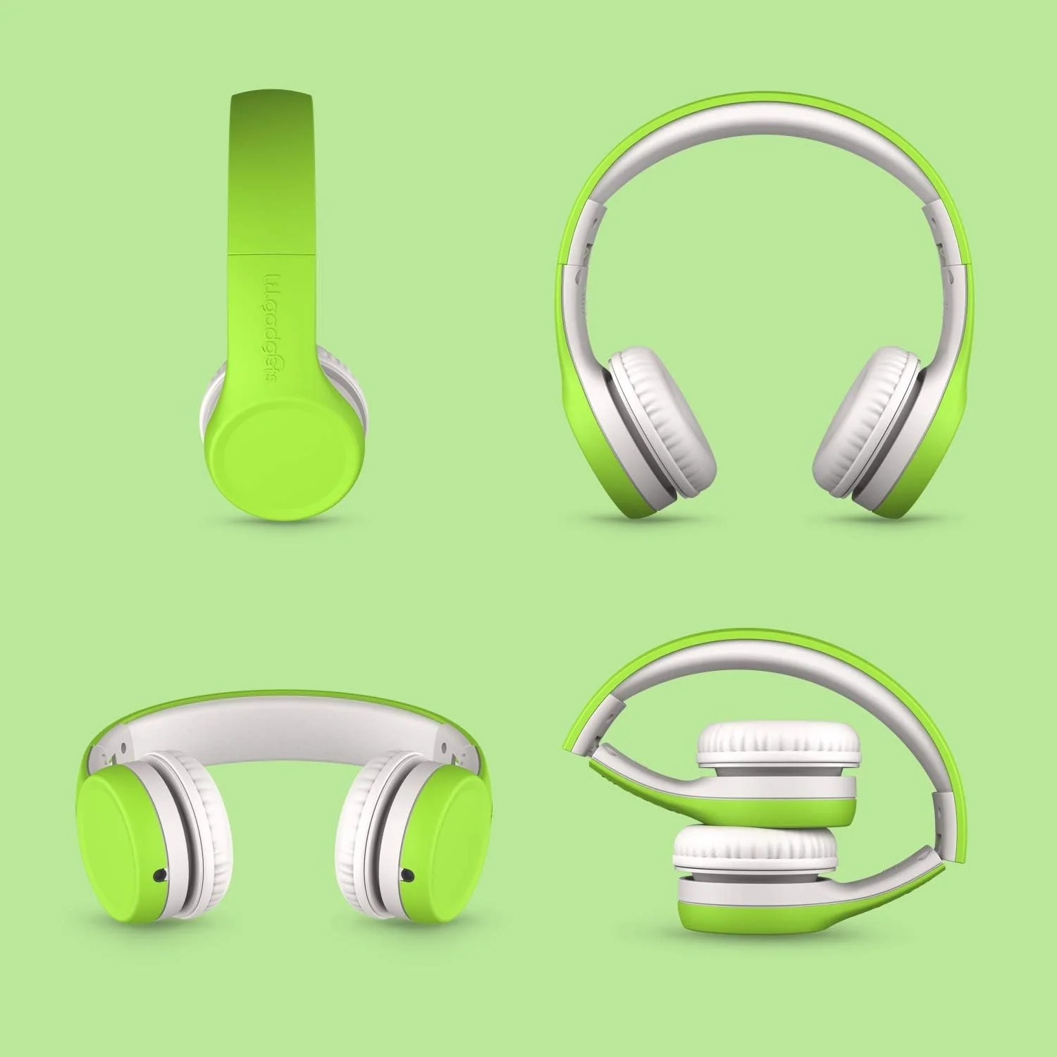 LilGadgets Connect+ Kids Headphones - Green - Image 4