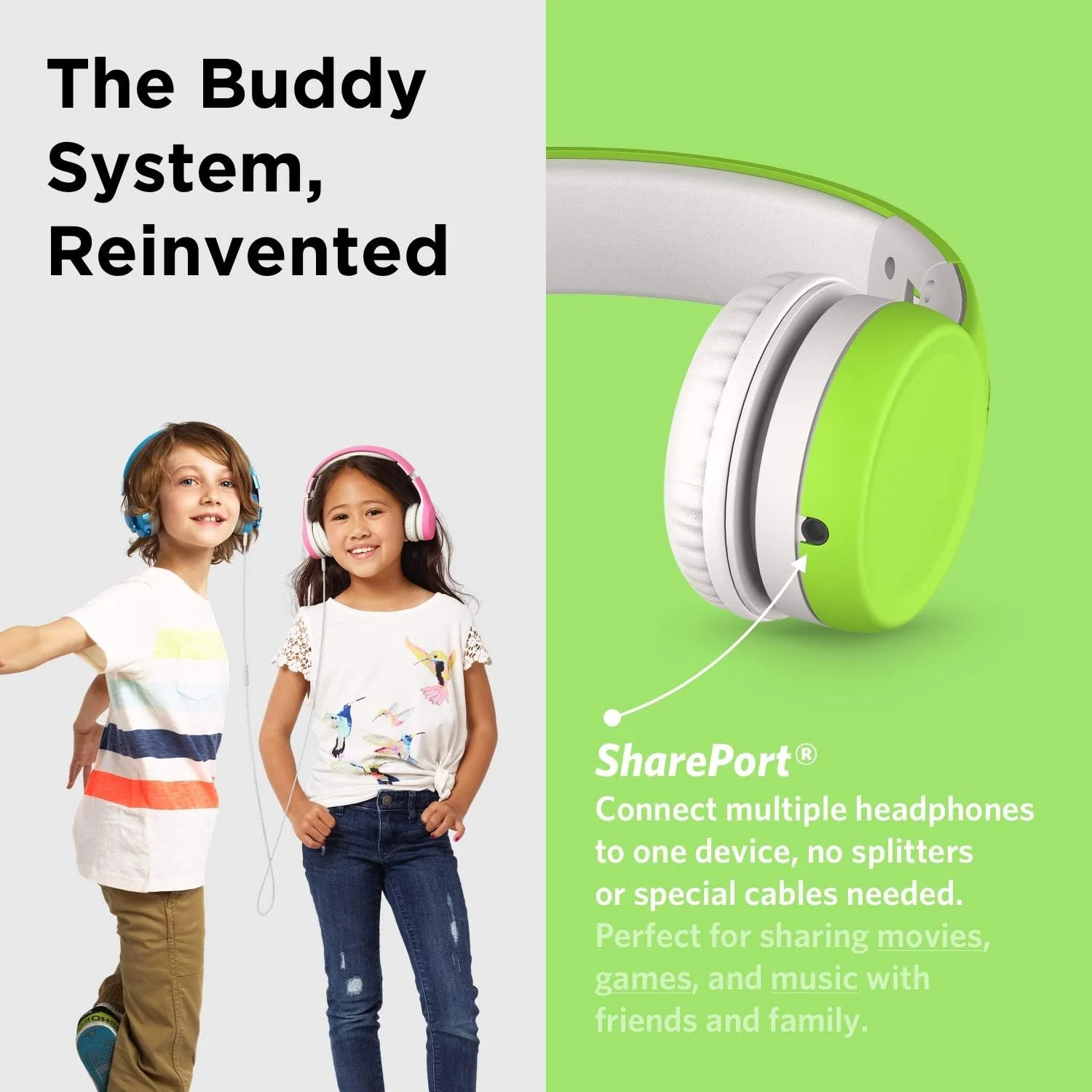 LilGadgets Connect+ Kids Headphones - Green - Image 7
