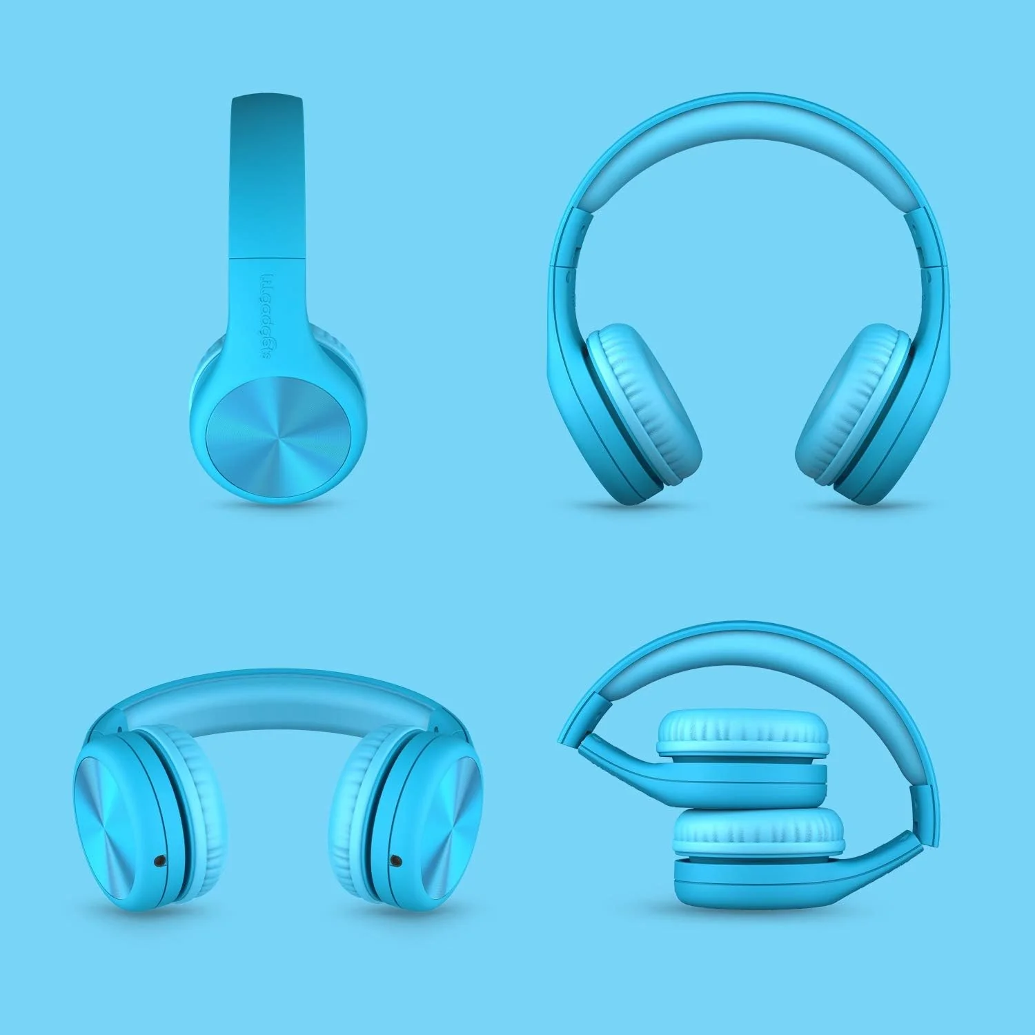 LilGadgets Connect+ Pro Wired Kids Headphones - Blue - Image 6