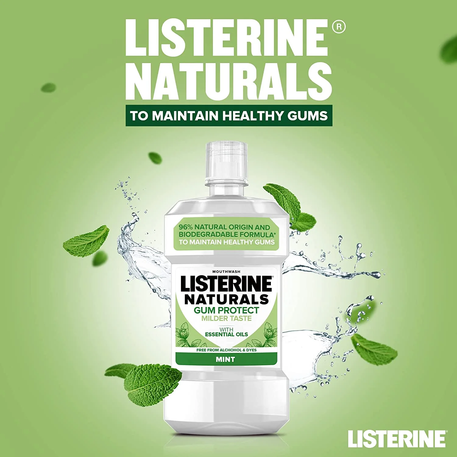 Listerine Natural Gum Protect XL - 3 x 600ml - Image 3