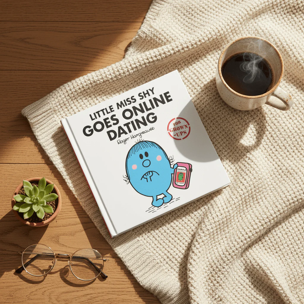 Little Miss Shy Goes Online Dating Hardcover Book - Image 2