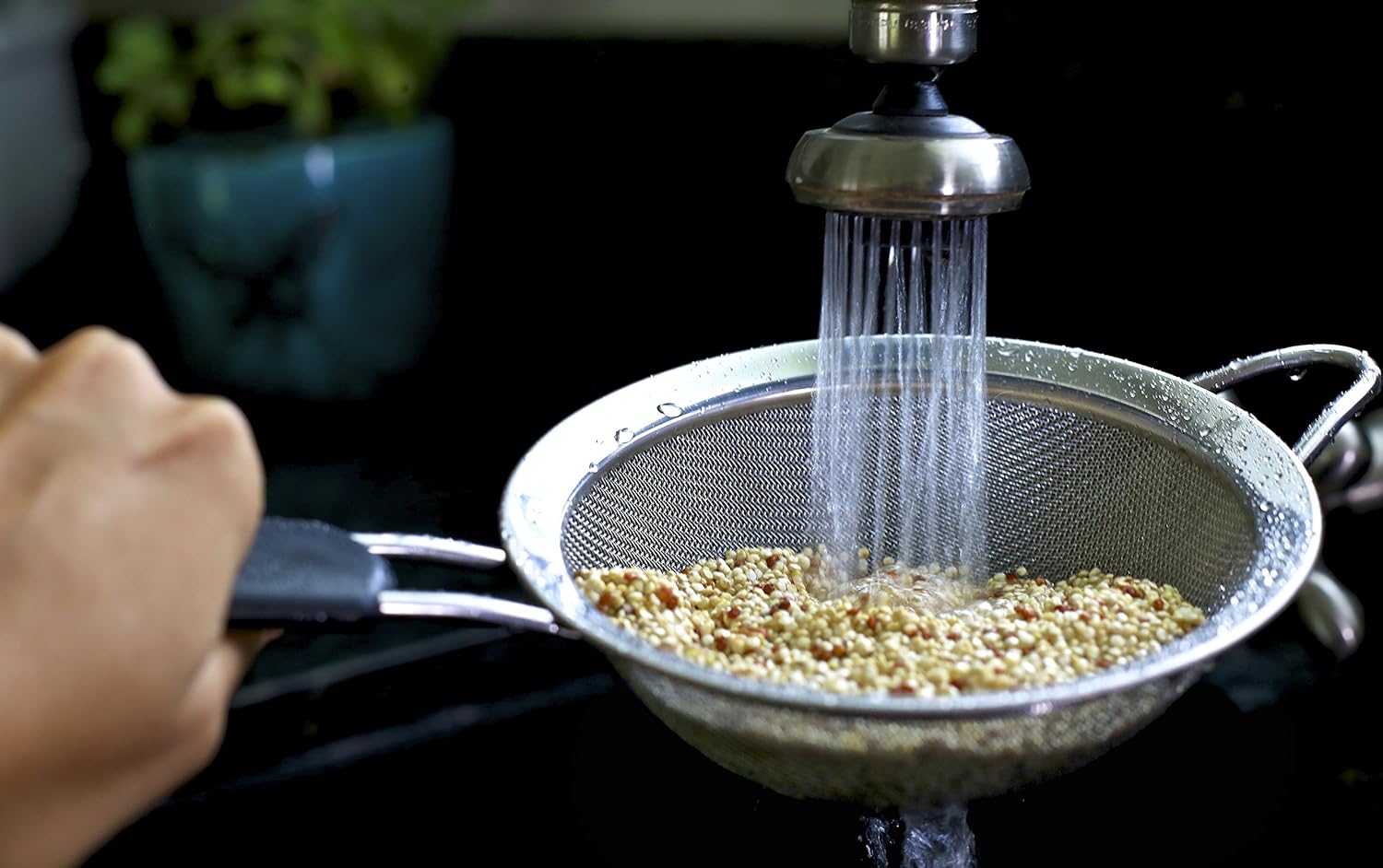 LiveFresh Premium Quality Fine Mesh Stainless Steel Strainer Colander - 19 CM - Image 3