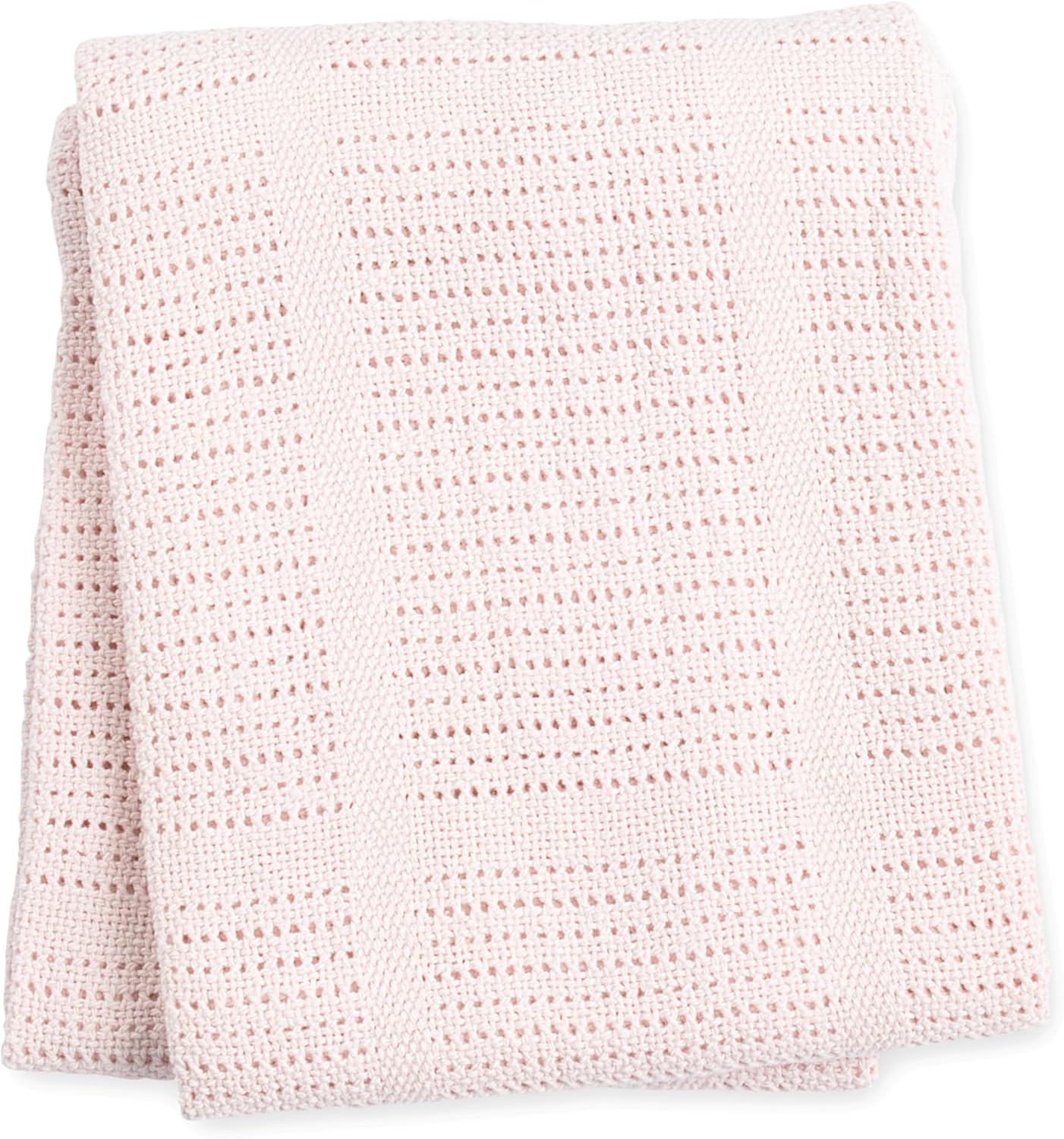 lulujo Baby Cellular Baby Blanket - Pink - Image 4