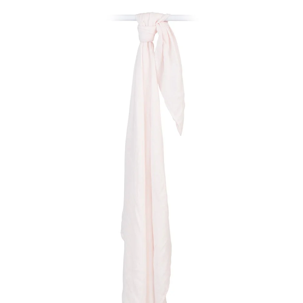 lulujo Soft Bamboo Baby Swaddle Blanket - Pink - Image 5